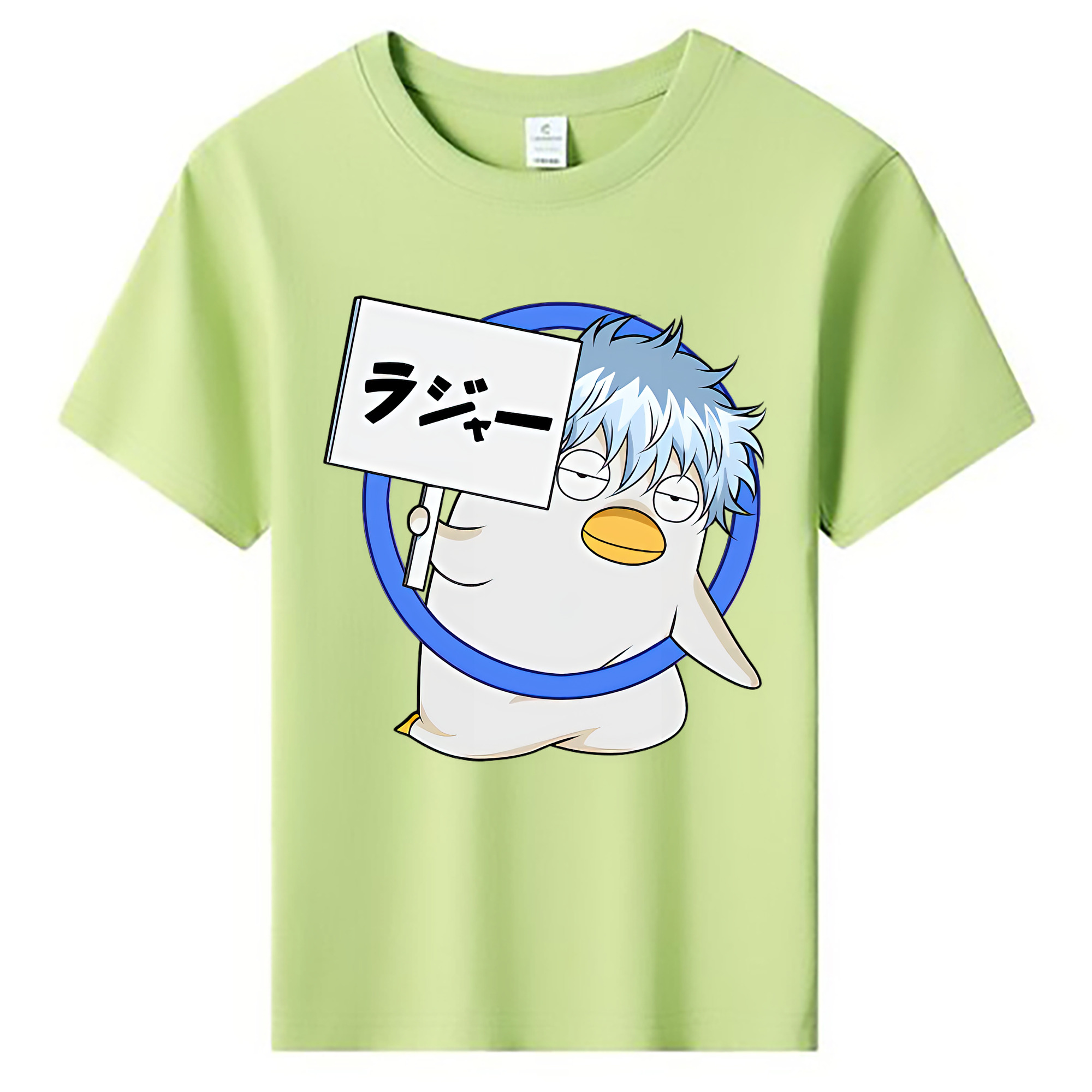 （画像用） ぎんたま 坂田銀時（さかたぎんとき） 神楽 志村新八（しむら しんぱち） GINTAMA Sakata Gintoki Kagura Shimura Shinpachi 綿100％キッズTシャツ（フロントプリント）